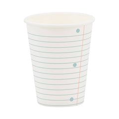 School Paper Design Paper Cup 8pk - Pretty Day