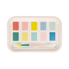 Paint Palette Shaped Paper Plate 8pk. - Pretty Day
