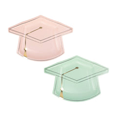 Graduation Cap Pastel Plate Set 8pk. - Pretty Day