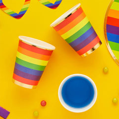 Rainbow Paper Cups 8pk. - Pretty Day