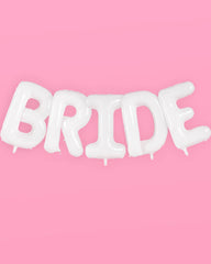 White Bride Mylar Jumbo Balloons - Pretty Day