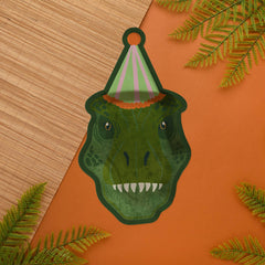 Hootyballoo by Club Green - Party T-Rex Paper Plates - Pack of 8 - Pretty Day