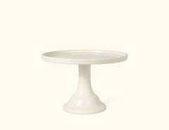 Linen White Melamine Cake Stand Small 8.5 inch