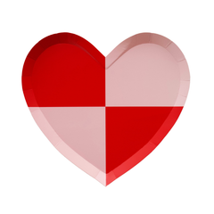 Bonjour Fête - CHECK MATE HEART PLATES - Pretty Day