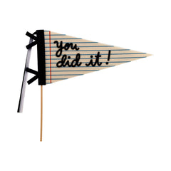 You Did It Graduation Felt Pennant Banner - Pretty Day
