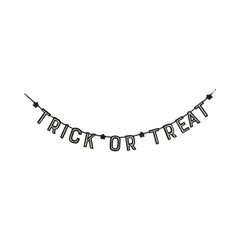 Trick or Treat Felt Glow in the Dark Banner - Pretty Day