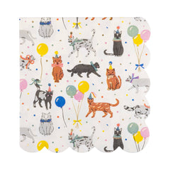 Cat Party Napkin Small 18pk. - Pretty Day