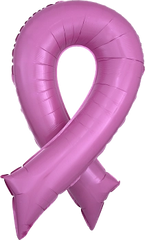 Anagram Pink Breast Cancer Awareness Ribbon Shaped Balloon - Pretty Day
