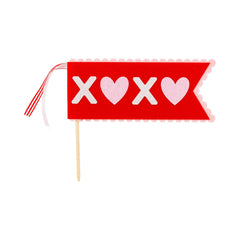 XOXO Valentine's Felt Pennant