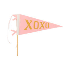 XOXO Valentines Felt Pennant Banner - Pretty Day