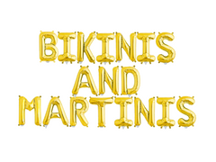 Bikinis and Martinis Balloon Banner - Pretty Day