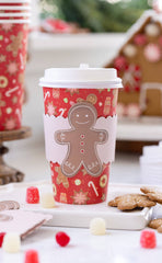 PLTG151A - Gingerbread Man To-Go Cups 8 ct - Pretty Day