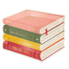 Stack of Books Paper Plates - 8 pk - Pretty Day