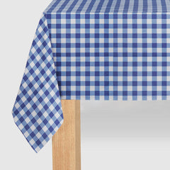 Navy Gingham Paper Tablecloth - Pretty Day