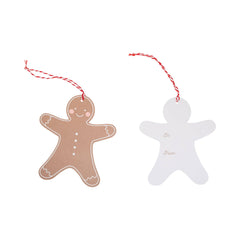 Gingerbread Man Oversized Tags 12pk. - Pretty Day