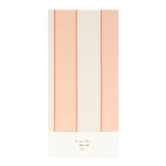 Peach Stripe Tablecloth - Pretty Day