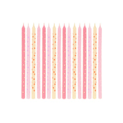 Pink Stars Candles - Pretty Day