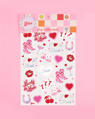 Lucky in Love Tattoos - 54 temporary tattoos