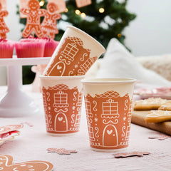 Gingerbread House Paper Cups 8pk. - Pretty Day