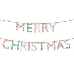 Meri Meri x Liberty Merry Christmas Garland - Pretty Day