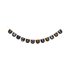 Trick or Treat Halloween Felt Banner