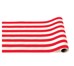 Bonjour Fête - CHERRY RED SIGNATURE CABANA STRIPE TABLE RUNNER - Pretty Day
