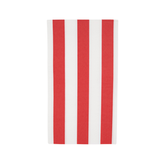 Bonjour Fête - CHERRY RED CABANA STRIPE GUEST TOWELS - Pretty Day