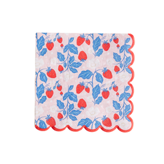 Bonjour Fête - SWEET STRAWBERRY LARGE NAPKINS - Pretty Day