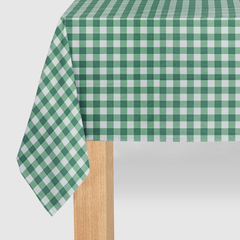 Coterie Party Supplies - Green Gingham Paper Tablecloth - Pretty Day