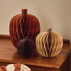 Chic Pumpkin Honeycombs Set - Pack of 3