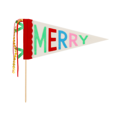Christmas Merry Felt Pennant Flag