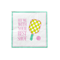 Jollity & Co. + Daydream Society - Pickleball Social Club "Hit Me With Your Best Shot" Cocktail Napkins - Pretty Day