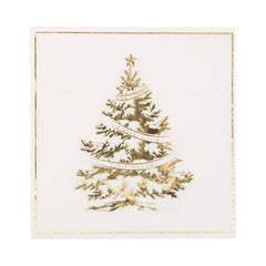 My Mind’s Eye - PLNP1629 - Foiled Christmas Tree Cocktail Napkin - Pretty Day