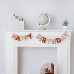 Boho Happy Birthday Felt Garland - Pretty Day
