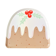 Christmas Figgy Pudding Small Plates- 8pk - Pretty Day