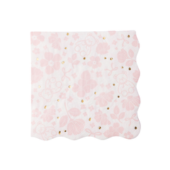Emma Bear Pink Napkins Large 20pk. - Pretty Day