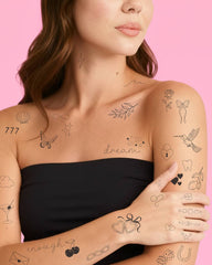 Realistic Fine Line Temporary Tattoos