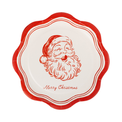 Santa Merry Christmas Plate - 8"