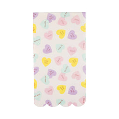 Conversation Hearts Valentine's Napkin Large 18pk. - Pretty Day