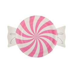 Spiral Candy Shaped Plate 8pk. - Pretty Day