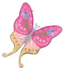 Pink Butterfly Balloon - Pretty Day