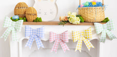 Gingham Bow Banner - Pretty Day