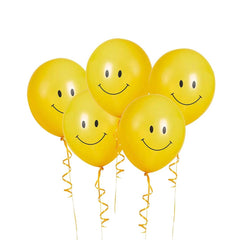Hootyballoo by Club Green - Smiley Latex 12" Balloons 5 Pack - Pretty Day