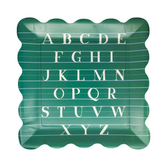 Back to School Alphabet Paper Plate 8pk. - Pretty Day