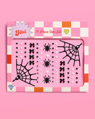 Romantic Horror Gem Set - 79 adhesive face gems - Pretty Day