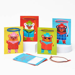 Cowbear Valentines Class Cards 28pk - Pretty Day