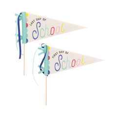 First Day Of School/Last day of School Pennant Banner Set - Pretty Day