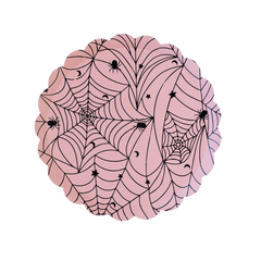Pink Spiderweb Halloween Plates - Pretty Day