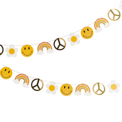 Hootyballoo by Club Green - Groovy Gold Foiled Garland 2.5M - Pretty Day