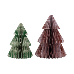 Yuletide Christmas Paper Tree Set 2pk